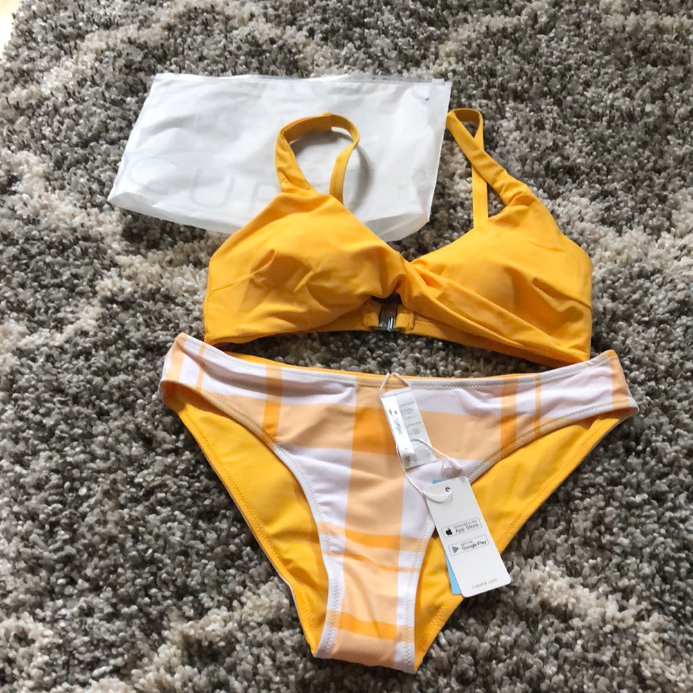 Yellow Cupshe Bikini